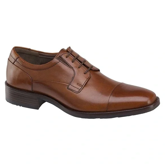 Johnston & Murphy Men\'s Lancaster Cap Toe Tan Brown Oxford Dress Shoes Size 11 M Johnston Murphy Men main image 4